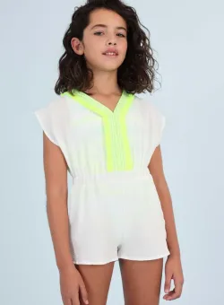 Mayoral salopeta copii culoarea alb