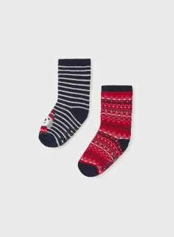 Mayoral sosete bebe 2-pack culoarea albastru marin