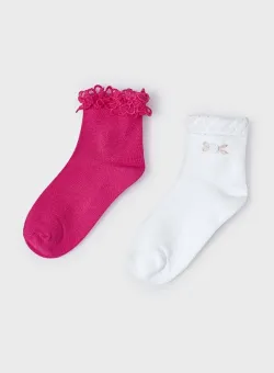 Mayoral sosete copii 2-pack culoarea roz