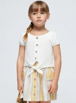 Mayoral tricou copii culoarea bej