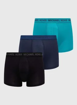 Michael Kors boxeri 3-pack barbati, culoarea turcoaz