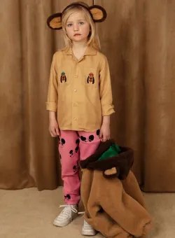 Mini Rodini camasa copii culoarea bej