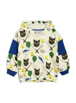 Mini Rodini hanorac de bumbac pentru copii cu glugă, modelator