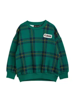 Mini Rodini hanorac de bumbac pentru copii culoarea verde, modelator