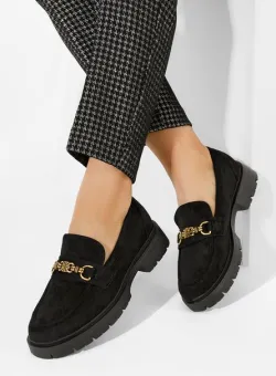 Mocasini cu talpa groasa Minola negri