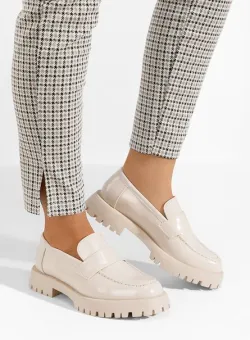 Mocasini dama Lianera bej