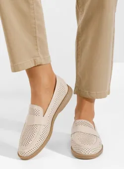 Mocasini dama Morvana bej