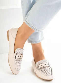 Mocasini dama Paige Bej