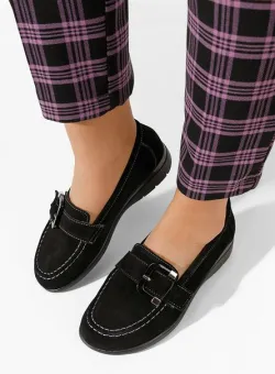 Mocasini dama piele Bernara negri