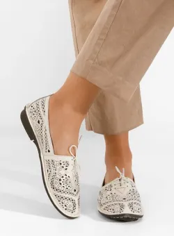 Mocasini dama Prezina bej