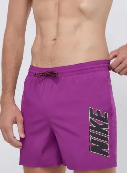 Nike pantaloni scurti de baie Volley culoarea violet