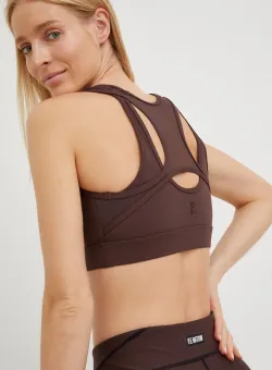 P.E Nation sutien sport Rudimental culoarea negru, neted