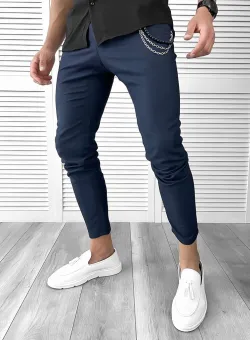 Pantaloni barbati casual albastri TP1450