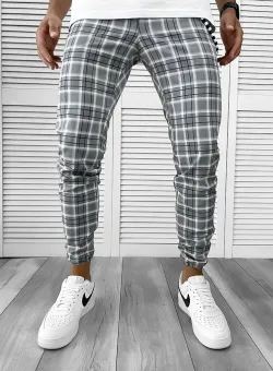 Pantaloni barbati casual in carouri 12122 N7-3.2