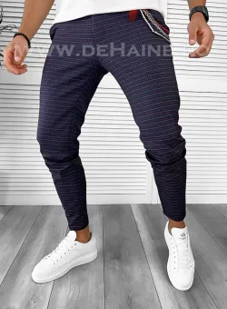 Pantaloni barbati casual regular fit bleumarin B7938 B15-3.3