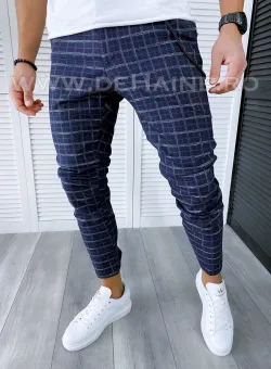 Pantaloni barbati casual regular fit in carouri B1747 S2