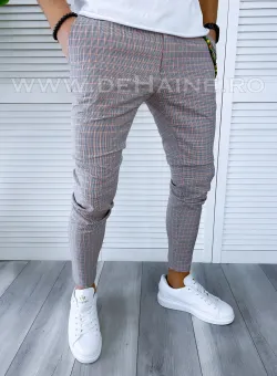 Pantaloni barbati casual regular fit in carouri B1755 O3-5.1