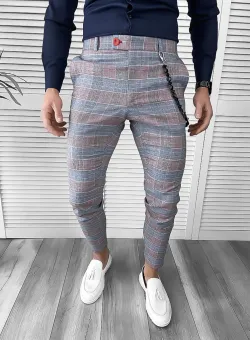Pantaloni barbati eleganti in carouri 10062 P19-3.1