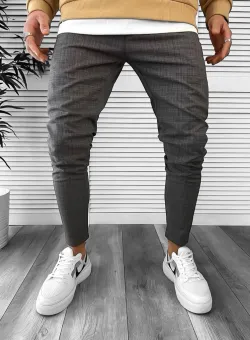 Pantaloni barbati kaki smart casual ZR P18028 D7-3