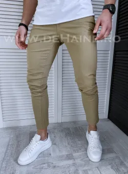 Pantaloni barbati maro deschis smart casual B3484 N8-4.1