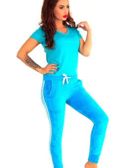 Pantaloni dama albastri B7759