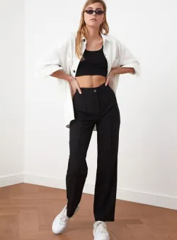 Pantaloni dama Portion negri