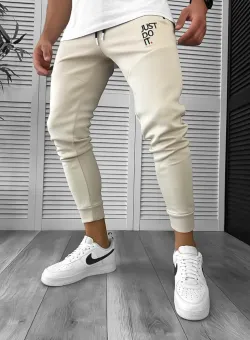 Pantaloni de trening bej 12616 7-2