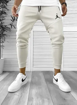 Pantaloni de trening bej conici 12361 126-4