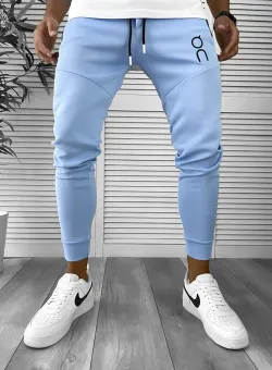Pantaloni de trening bleu conici 12260 D3-2.3