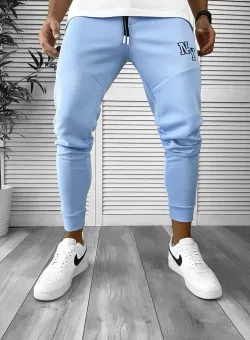 Pantaloni de trening bleu conici 12347 27-1