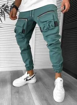 Pantaloni de trening cargo conici Y256 33-2