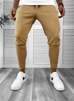 Pantaloni de trening maro conici 12205 46-3