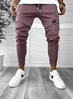 Pantaloni de trening maro conici 12259 P18-2.2