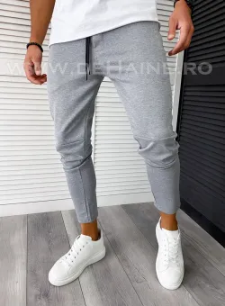 Pantaloni de trening slim fit gri deschis B6234 O1-3.1