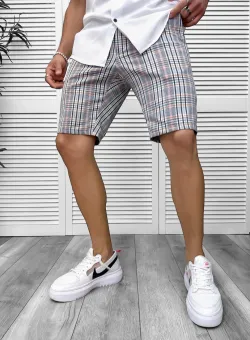 Pantaloni scurti casual cu imprimeu 13125