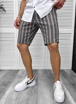 Pantaloni scurti casual cu imprimeu 13132