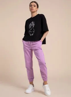 Pantaloni trening dama Tenara mov