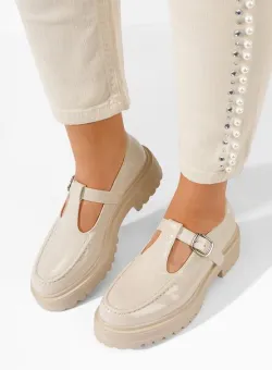 Pantofi casual dama Pandy bej