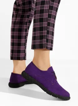 Pantofi casual dama piele Karysa V2 mov