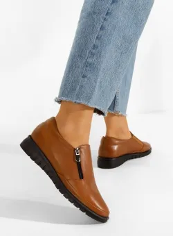 Pantofi casual dama piele maro Vichy