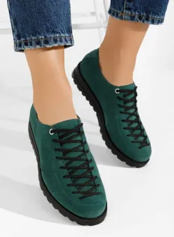 Pantofi casual dama piele Modeva verzi