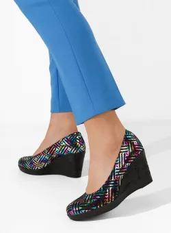 Pantofi cu platforma Zola C12 multicolori