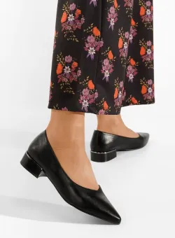 Pantofi cu toc mic Clora negri