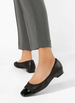 Pantofi cu toc mic Ozleta negri