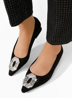 Pantofi cu toc mic Tesfira negri