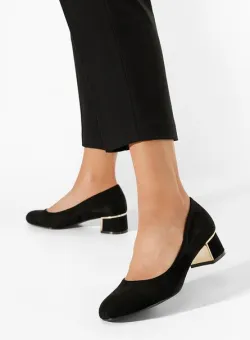 Pantofi cu toc mic Zoria V2 negri