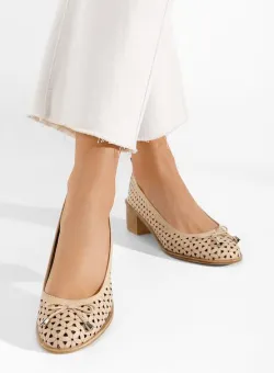 Pantofi dama piele Tivola bej