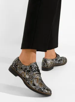 Pantofi derby piele multicolori Otivera V5