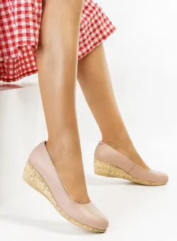 Pantofi piele Sorana Bej