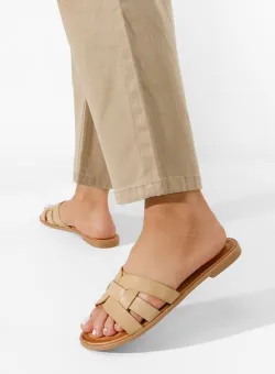 Papuci dama Brylee bej